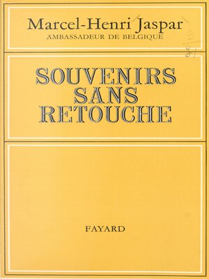 cover image of Souvenirs sans retouche (1)